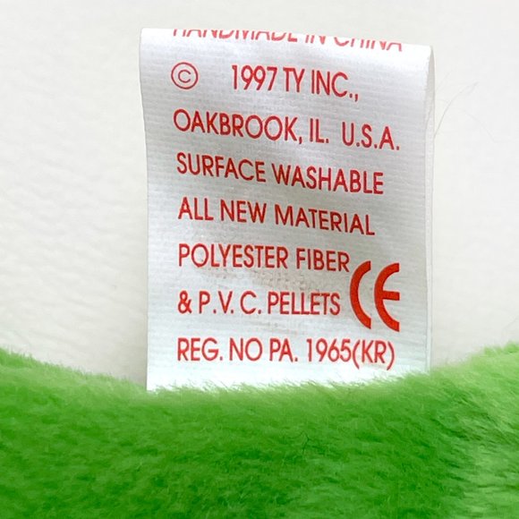 1997 Retired SMOOCHY Frog Ty Beanie Baby - Picture 10 of 15